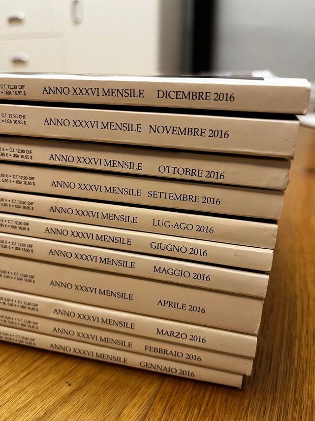 AD Architectural Digest anno 2016 collezionista