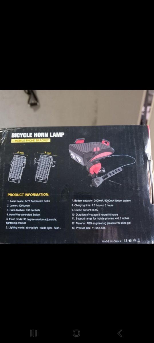 Luci bici con usb charger