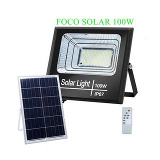 FOCO LED 100W CON PLACA SOLAR