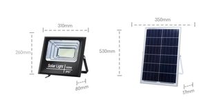 FOCO LED 100W CON PLACA SOLAR