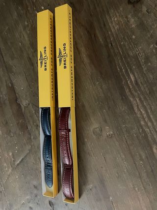 Correas Breitling cuero y regalo