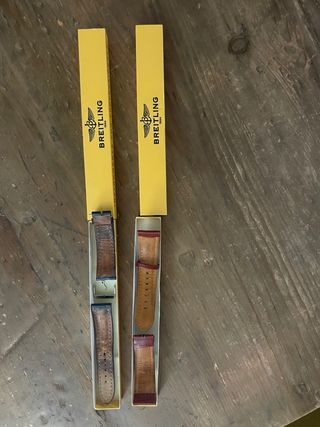 Correas Breitling cuero y regalo