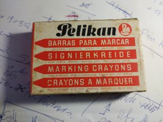 Caja antigua de ceras Pelikan