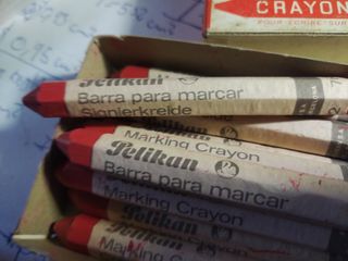 Caja antigua de ceras Pelikan