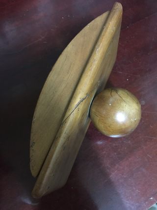 Tintero doble cristal  y Secante de madera.