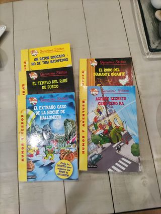Pack 5 libros Gerónimo Stilton 