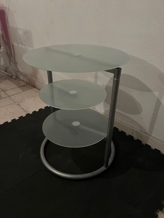 mesa redonda cristal