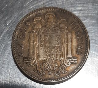Moneda de 2'5 PESETAS año 1953