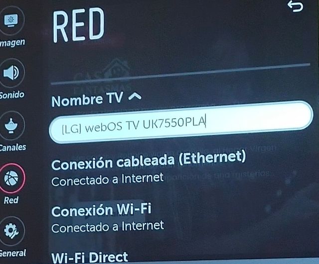 Pie de televisión lg