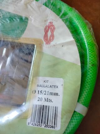 Kit manguera mallalatex 20 metros