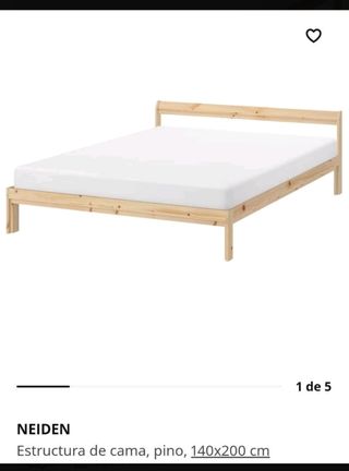ESTRUCTURA DE CAMA / MADERA DE PINO 
