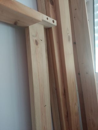 ESTRUCTURA DE CAMA / MADERA DE PINO 