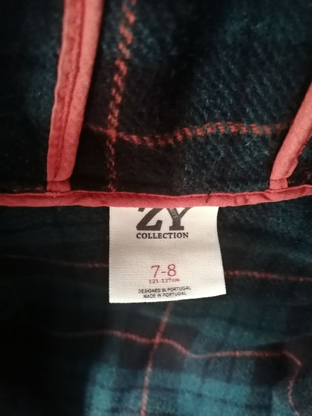 Casaco rapaz tipo canadiana