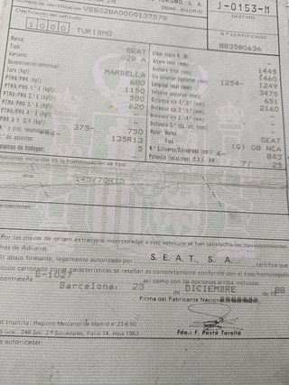 Seat Marbella  junior  1988