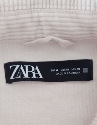 Sobrecamisa oversize pana Zara T.M/L