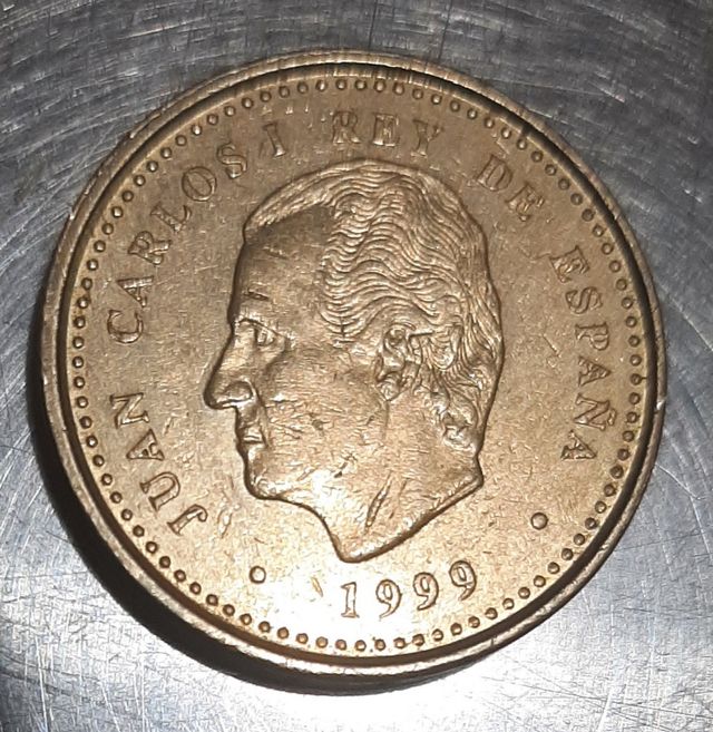 Moneda española de 100 Pesetas del AÑO 1999