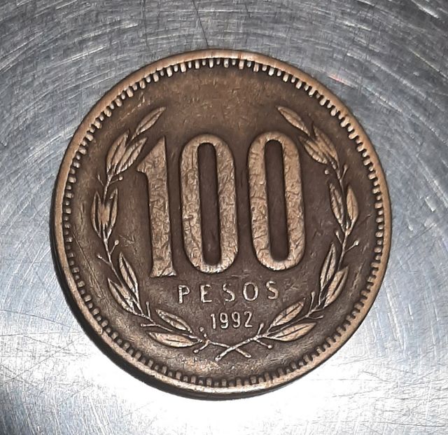 Moneda 100 Pesos chilenos del AÑO 1992
