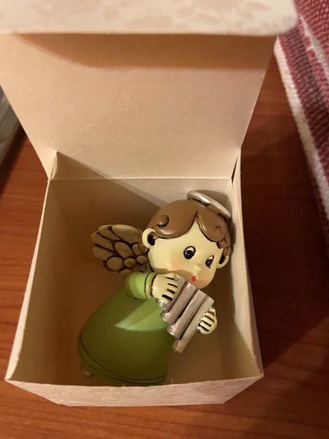 Angioletto custode ceramica colorata - 10 cm