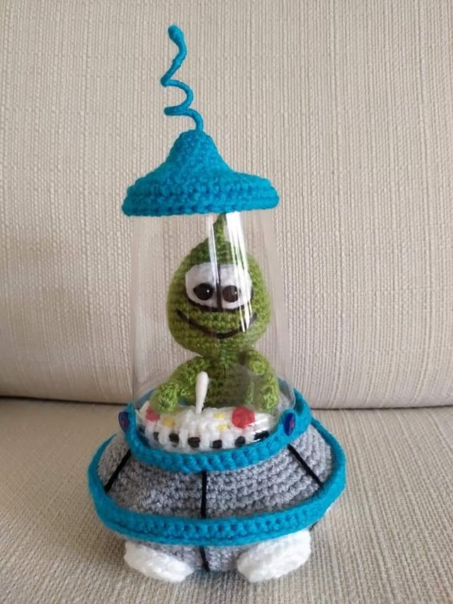 Extraterrestre amigurumi.