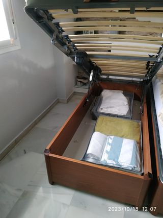 Cama articulable ortopédica con canapé