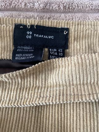 falda midi zara mujer pana 