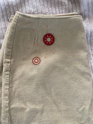 falda midi zara mujer pana 
