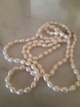 Collana perle e argento