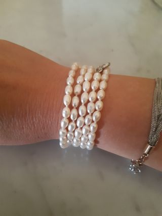 Collana perle e argento