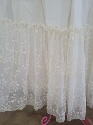 Vestido comunión lino y tul