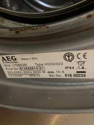 repuesto AEG lavadora