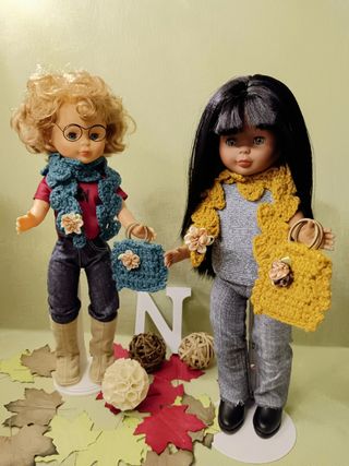 CONJUNTO NANCY BUFANDA Y BOLSO
