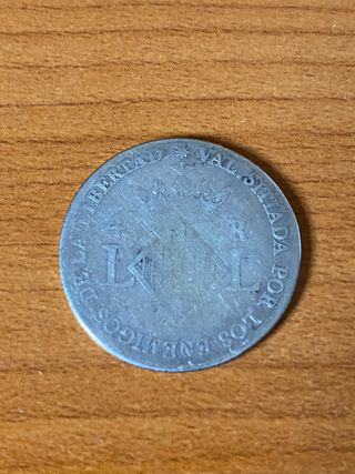 4 reales FERNANDO VII- 1.823