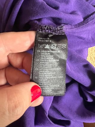 camiseta morada tallas grandes oversize