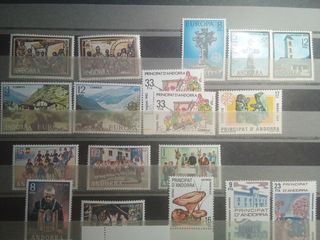 SELLOS Y  S. del P.D. de ANDORRA *(Años 1943-81)
