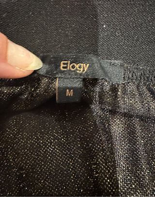 Falda larga plisada oro “Elogy” T:M