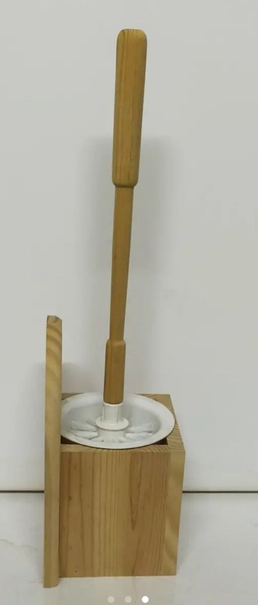 Escobillero de pino macizo