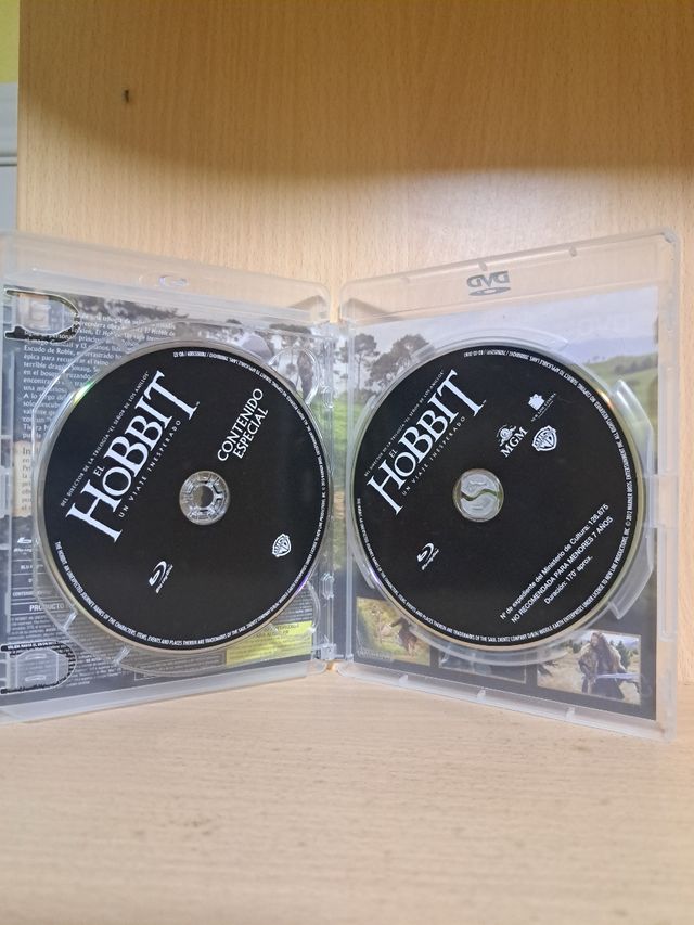 Pelicula del Hobbit edición blu-Ray