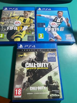 Fifa19 + Fifa 17 + Call of Duty Infinite Warfare