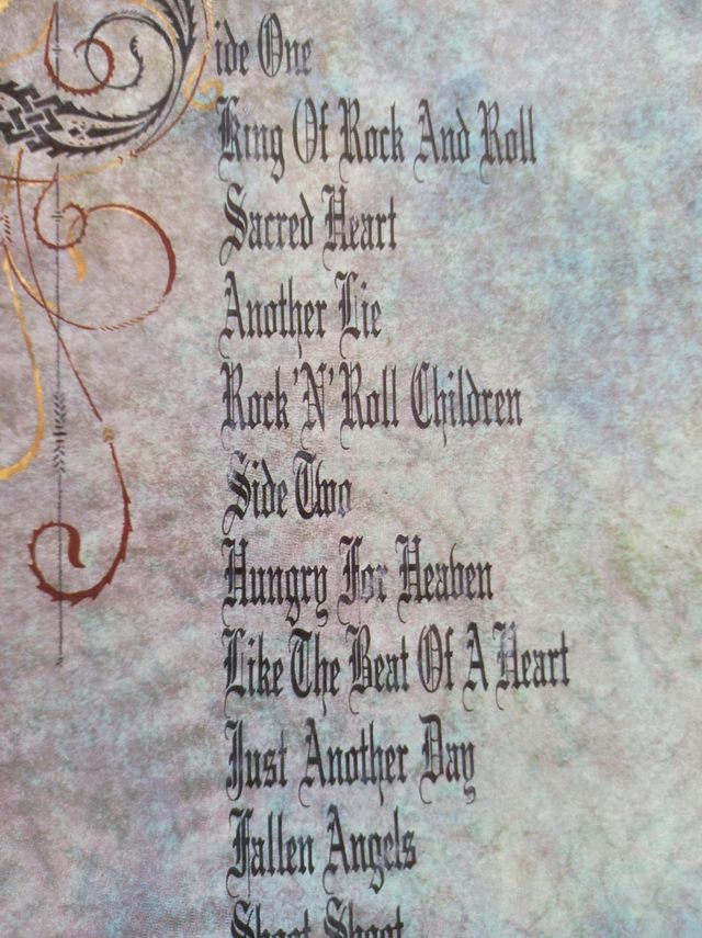 vinilo Lp Dio. Sacred heart. 1985