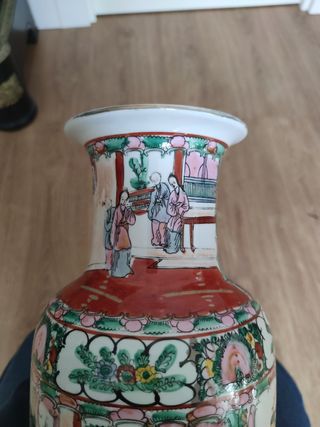 Jarrón chino porcelana