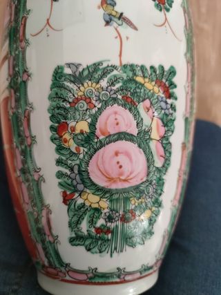 Jarrón chino porcelana