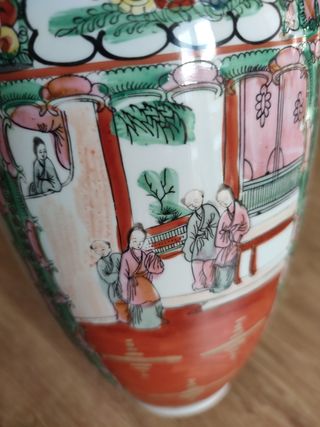 Jarrón chino porcelana