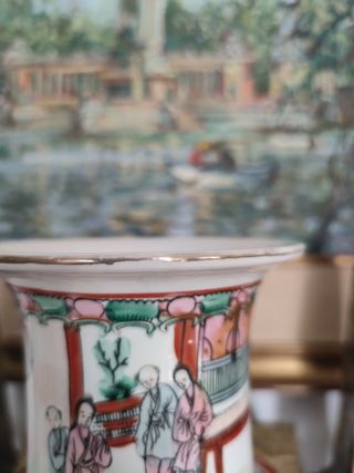 Jarrón chino porcelana