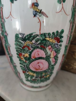 Jarrón chino porcelana