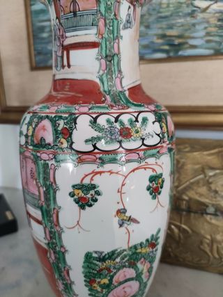 Jarrón chino porcelana