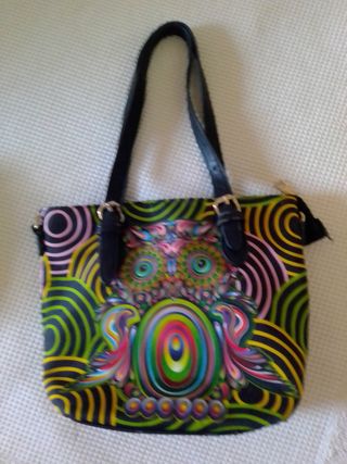 Bolso estampado de loneta