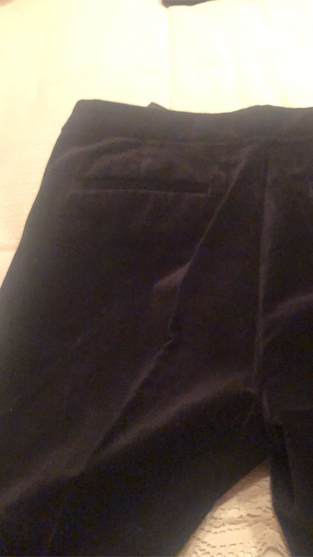 pantalon terciopelo negro