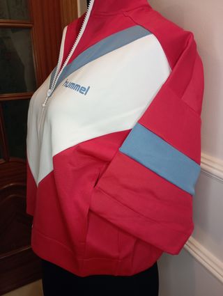 Chaqueta retro Hummel tricolor 