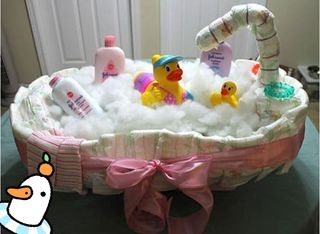 Figuras de pañales y Canastillas