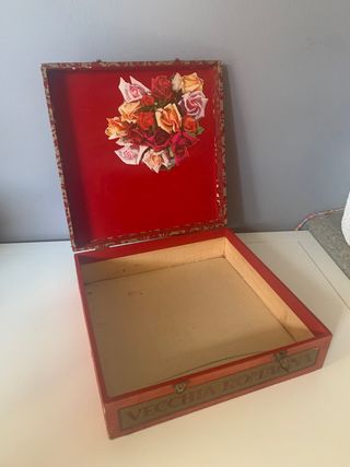 Scatola pubblicitaria Vecchia Romagna vintage